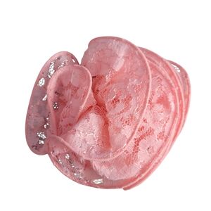 Elegant Pink Lace Hair Accessory
